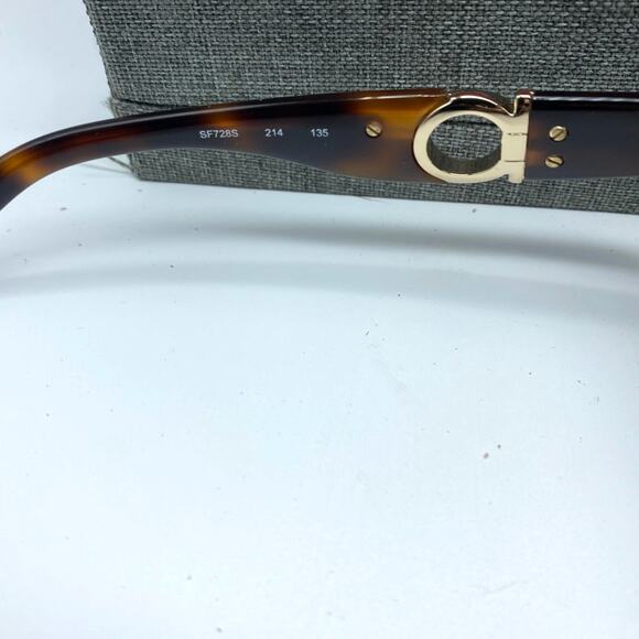 Salvatore Ferragamo SF728S 214 135 Women Sunglasses Case & Box Tortoise‎ brown - Picture 3 of 7